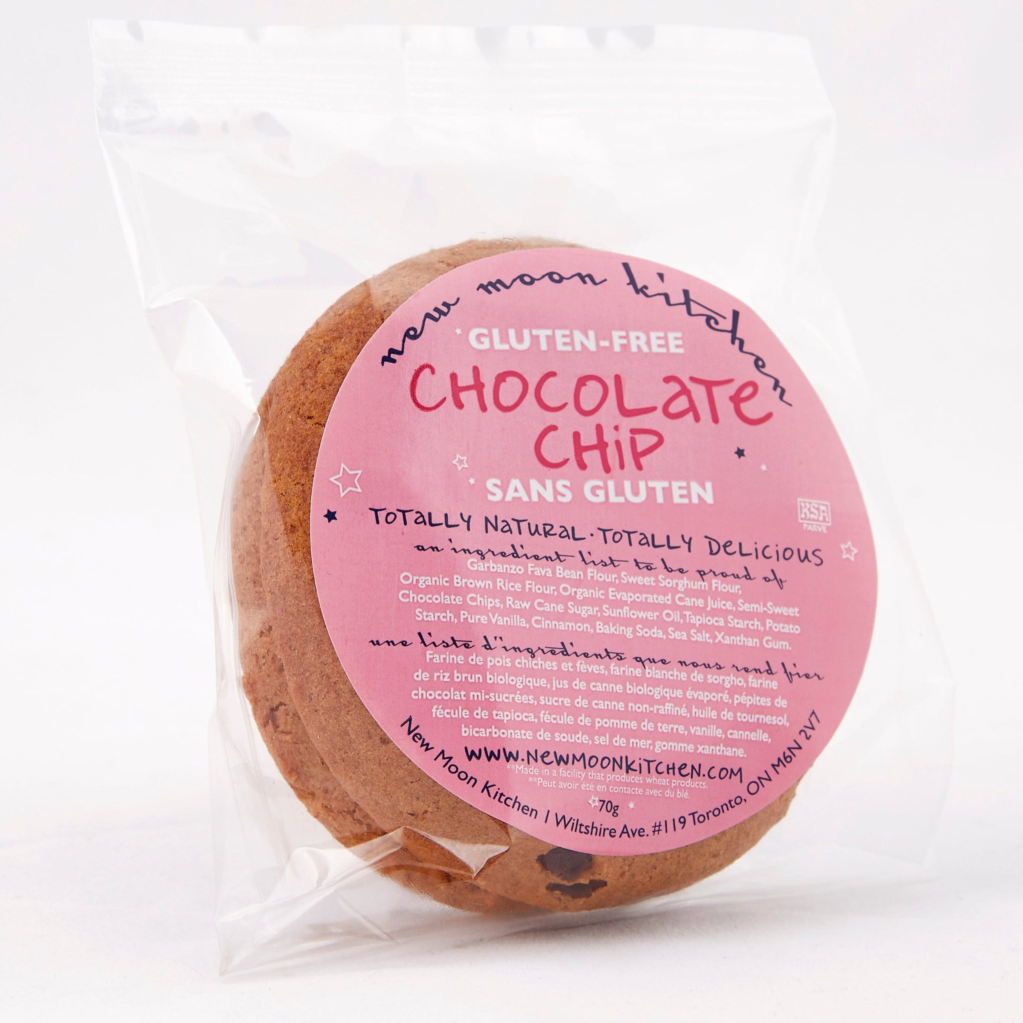 Gluten Free Chocolate Chip Cookies 2-pack / Case of 12